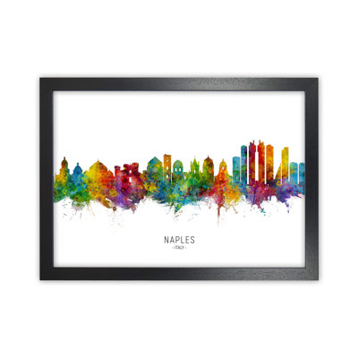 Naples Italy Skyline by Michael Tompsett - Print
