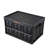 Collapsible Storage Bins with Lids, 45L 3 Packs, Folding Plastic Stackable Utility Crates