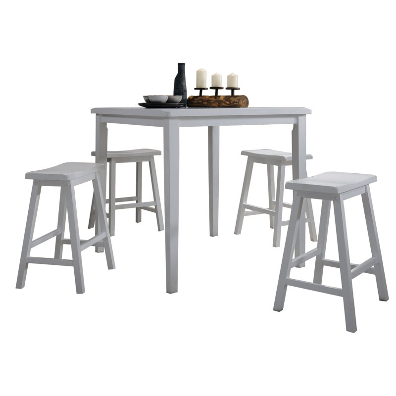 Ensemble de comptoir avec tabourets de selle