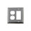 Deco 2-Gang Duplex Outlet / Rocker Combination Wall Plate