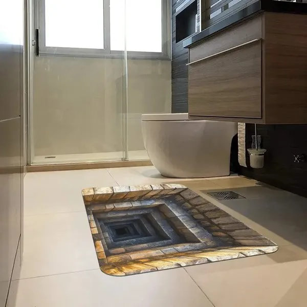 Tapis d'entrée antidérapant 3D