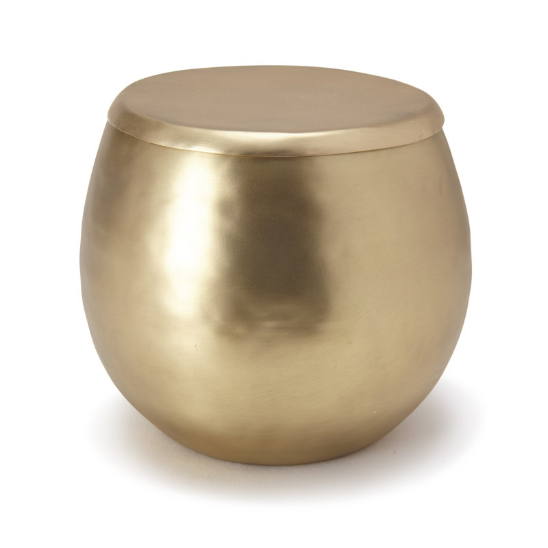 Lesedi Bathroom Storage Container, Brass