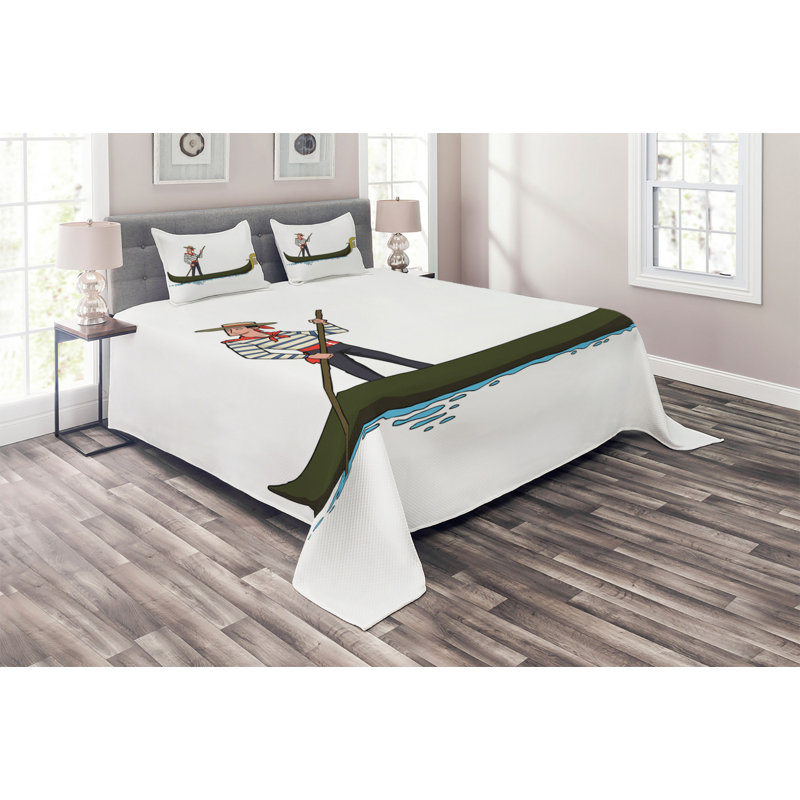 Coverlet, King Bedspread + 2 Shams