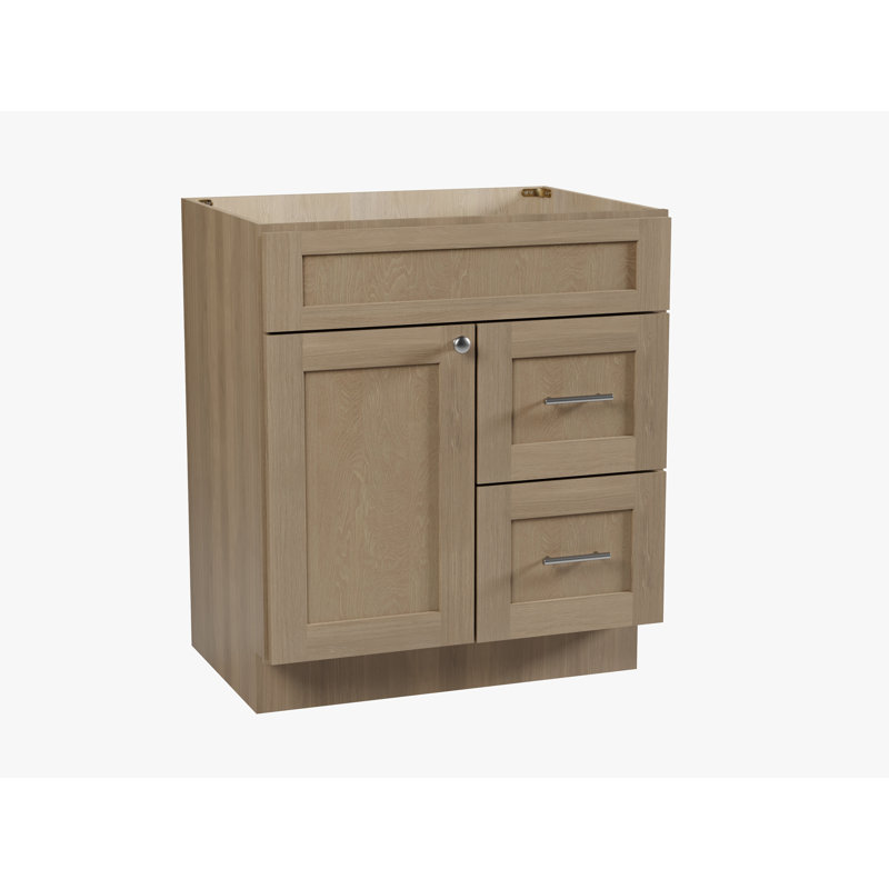 Meuble-lavabo avec tiroir 30 po Disar, Satin