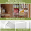 Organisateur de garde-manger au-dessus de la porte avec 6 niveaux réglables, support en métal robuste et support à épices mural pour le rangement de la cuisine et l'organisation de la pièce-1040237687