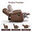 40.9" Breathable Faux Leather Recliner Chair, Manual Recliner For Living Room With Spacious Cozy Seating-369405239