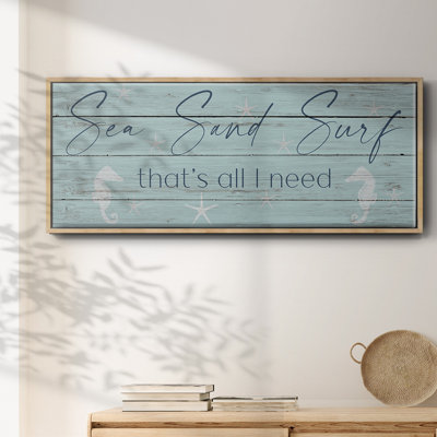 Sea, Sand, Surf - Toile encadrée