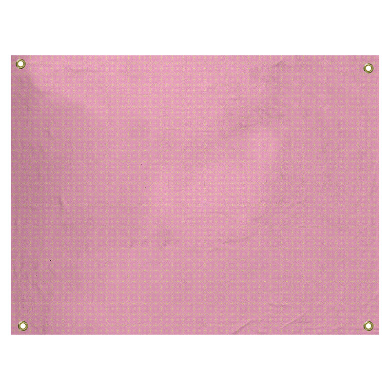 Tapisserie murale polyester, H 71 po x l 83,5 po, Rose/jaune