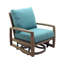 Ensemble de patio complet en teck avec coussins sunbrella avalon motion casual