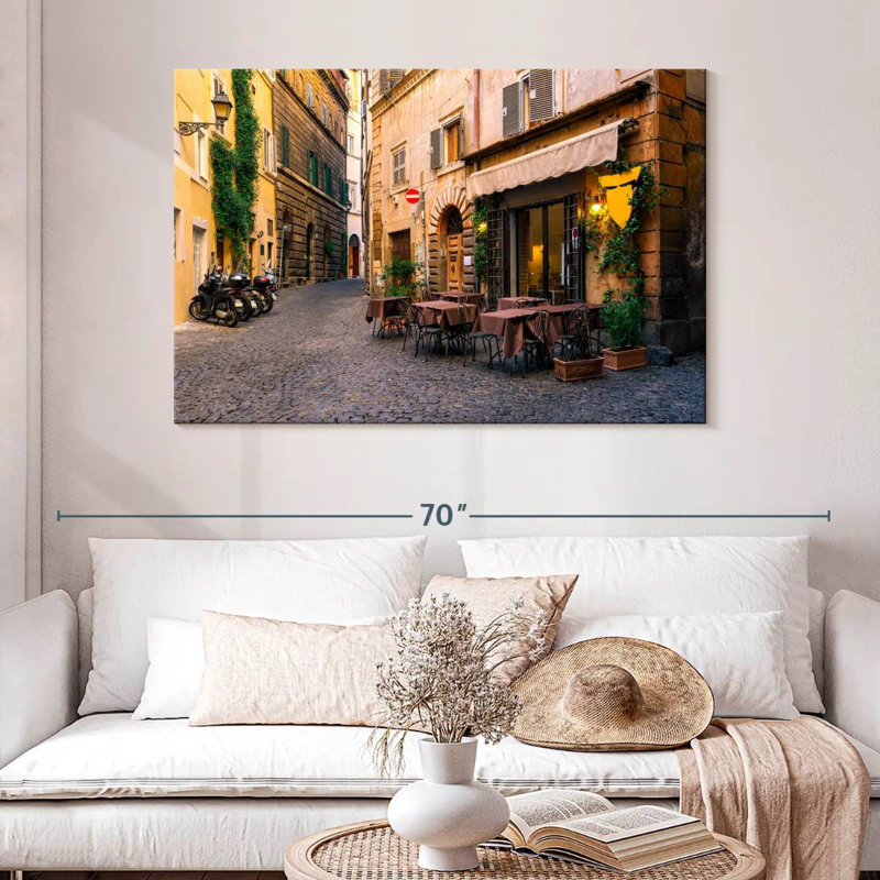 Sirci, rue historique de Rome, H 32 po x l 48 po
