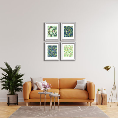 11x14 Picture Frame Set of 4 with Real Glass for Pictures 8x10 with Mat or 11x14 without Mat,White Rustic Retro Photo Frames for Wall or Tabletop Display