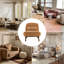 Sherpa Upholstered Accent Lounge Chair With Wood Leg-1858859654
