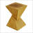 Geometric MGO Side Table With Light Nature Finish, Durable And Stylish For Indoor And Outdoor Use