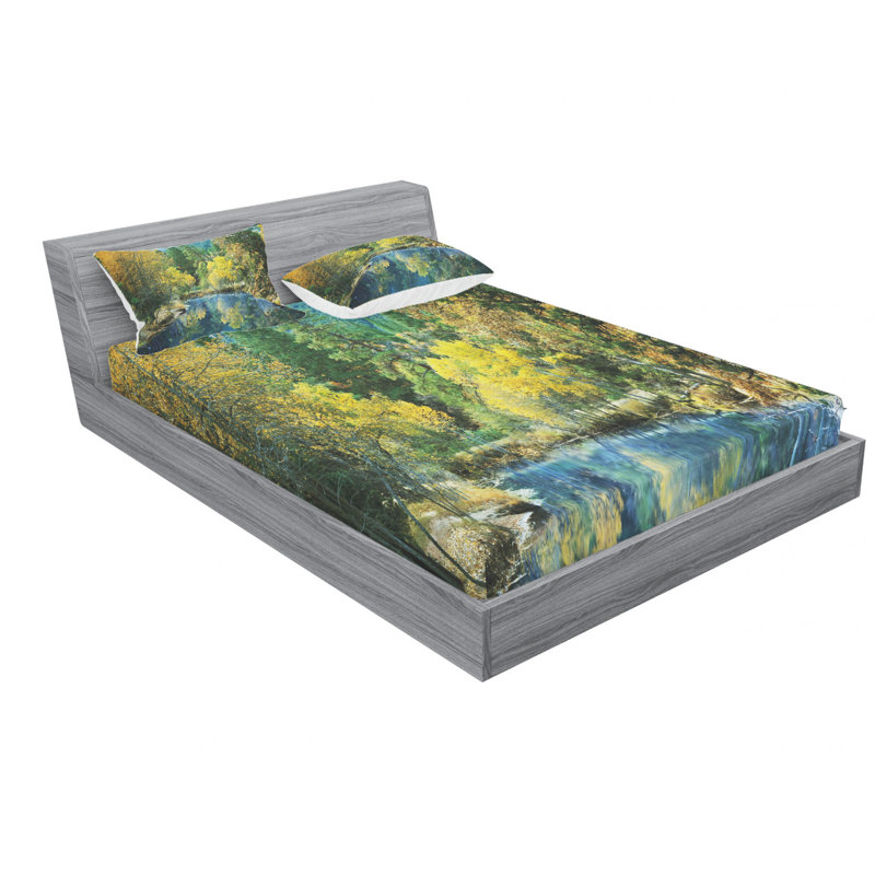 Microfiber Sheet Set, Full/Double Sheet Set with Fitted Sheet
