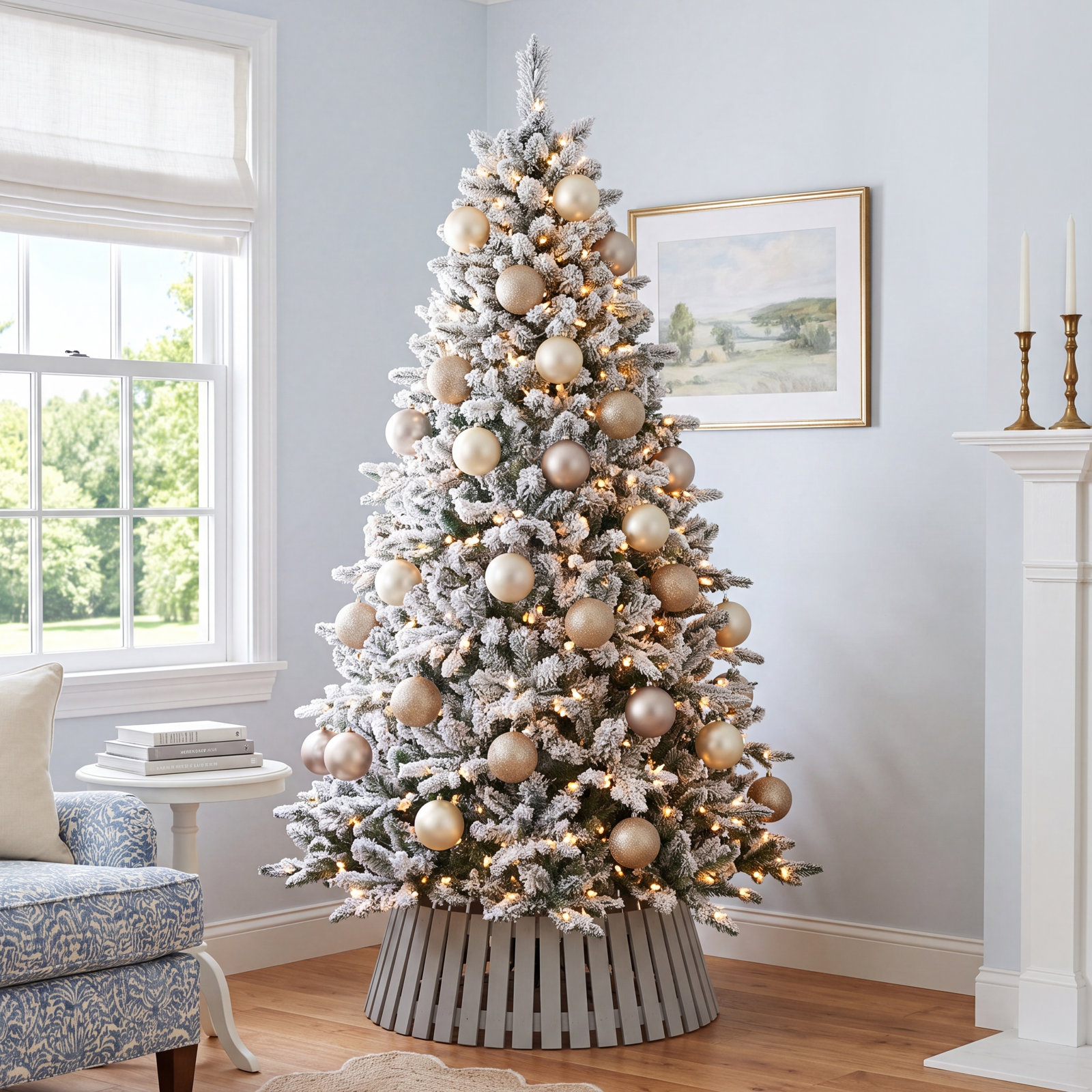 Holiday Décor Ball Ornament, 20, Oat, 2.75" H x 2.75" W x 2.75" D