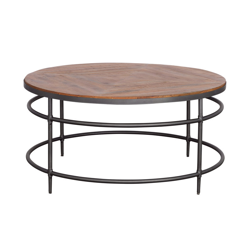 Treynae Solid Wood Top Coffee Table