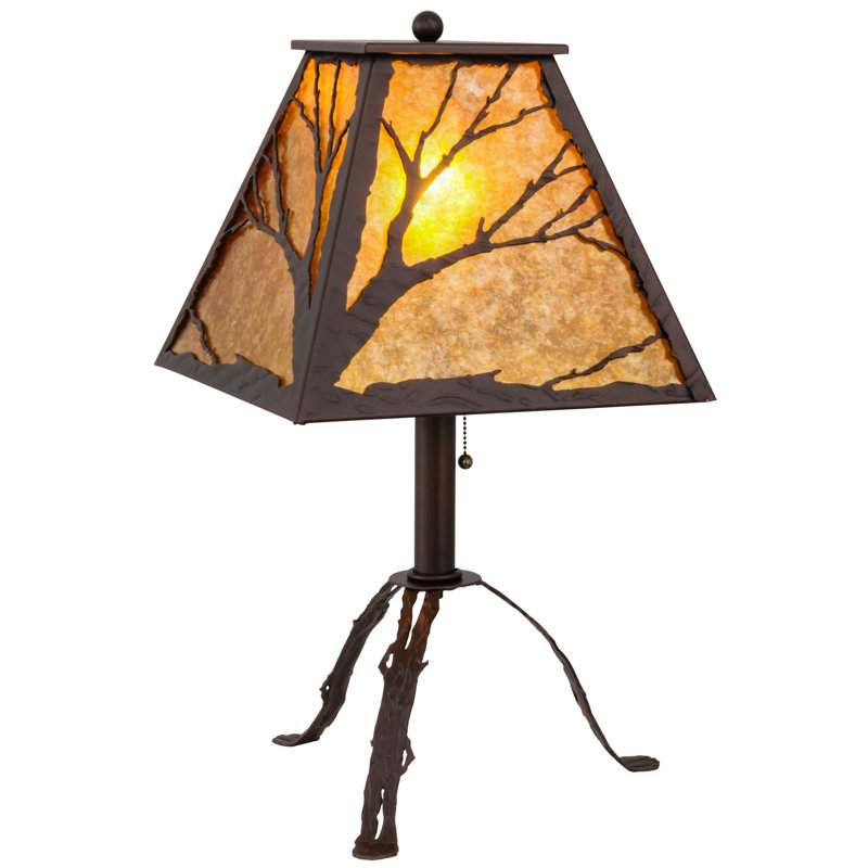 Rustic Lodge Tripod Table Lamp