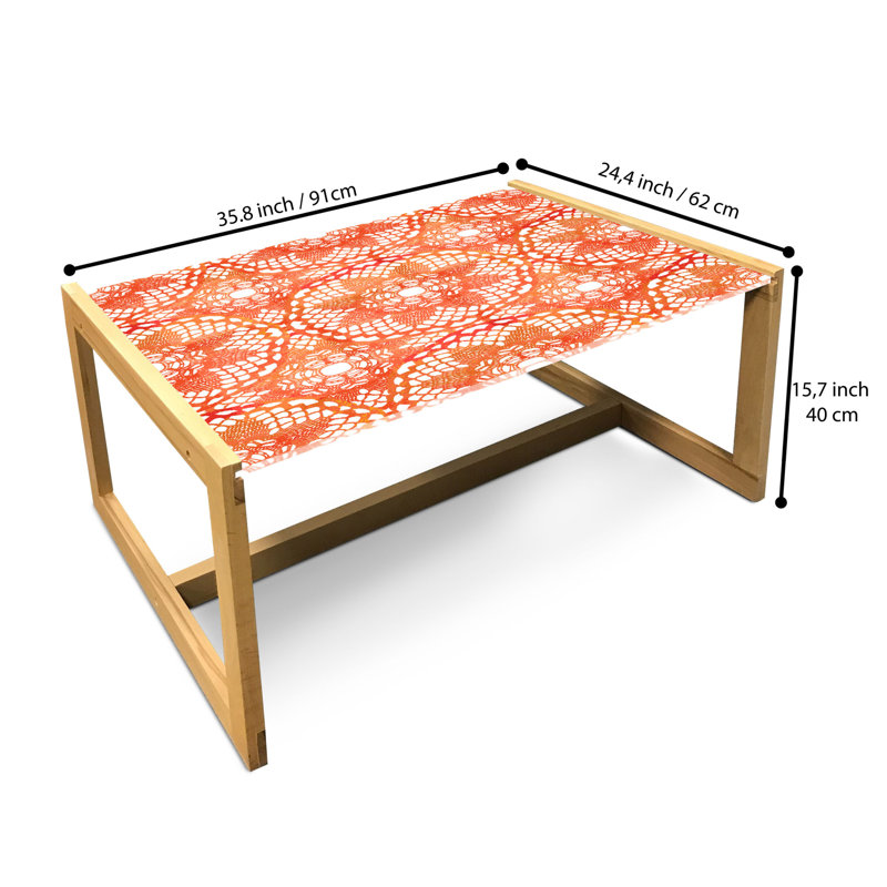 Jabree Sled Coffee Table, 40cm H x 91cm W x 62cm D