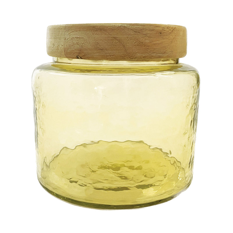 Pot en verre fait à la main Kepner, H 5,5 po x l 6 po x P 6 po