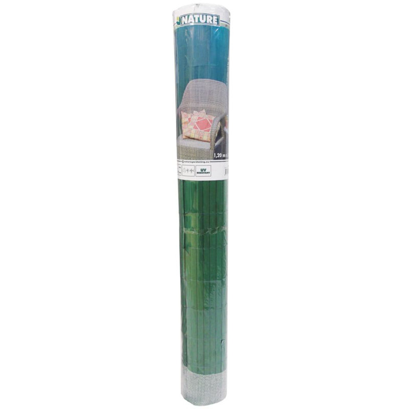 Nature Double Sided Garden Screen PVC 1.2 x 3m Green