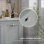 Armoires: trieur de linge inclinable avec panier à deux compartiments, gris ardoise | Salle de bain | Contemporain