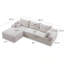 Canapé modulaire Cloud avec méridienne en forme de L, canapé rembourré minimaliste moderne pour le salon, canapé d'angle à assise profonde, aucun assemblage requis-133038800