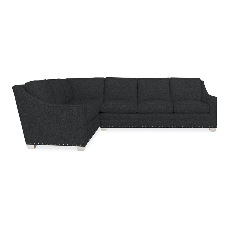 American Bungalow 2-Piece Nicholas Sectional, Yes, Casa Blanca, Ian Lagoon
