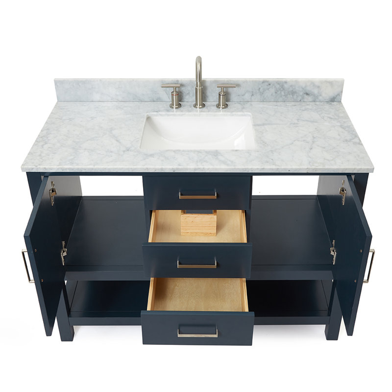 Bayhill 49'' W Single Vanity, Midnight Blue