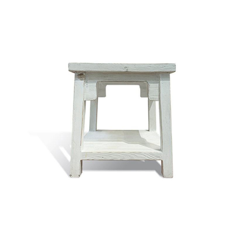 White Wash End Table