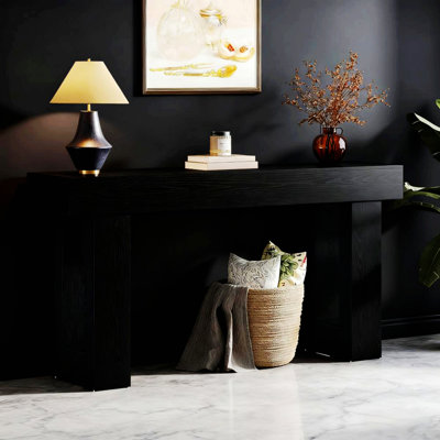 Wooden Console Table, Sofa Side Table, Rectangular Sofa Table for Living Room