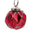 Ensemble de 2 guirlandes de verre 4 pi - rouge