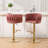 Swivel Adjustable Height Velvet Bar Stool-1220418869-1224472183