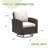 Outdoor Hand-Woven Wicker Patio Swivel Chair-1319319479-1319319477