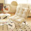 Chaise d'appoint moderne avec structure en métal chromé et coussin rembourré (crème - 1pc)-343139600