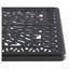 Ensemble de meubles de patio 7 pièces en fonte d'aluminium avec cadre noir et détails décoratifs sculptés