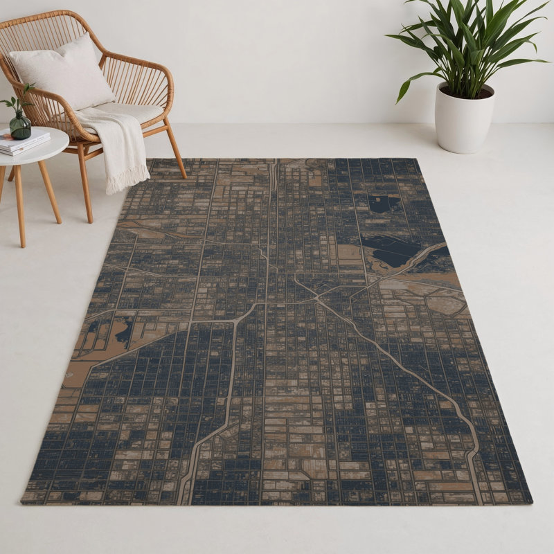 Tapis intérieur et extérieur noir Transport, Rectangle 9 pi x 12 pi