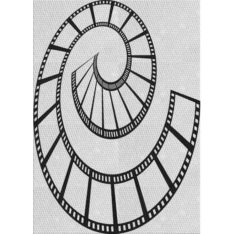 Tapis gris Vass, Rectangle 5 pi x 7 pi