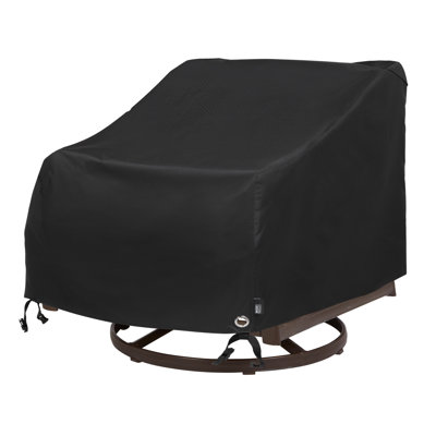 Modern Leisure Black Diamond Patio Swivel Lounge Chair Cover, 37.5"L x 39.25"W x 38.5"H, Black by Modern Leisure