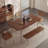 Extendable Dining Table with Metal Legs-232057026