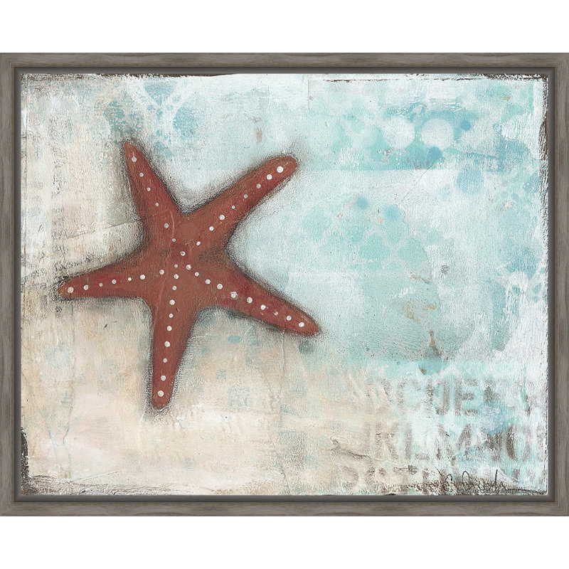 « star fish », reproduction de peinture encadrée
