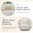 6-Piece Modern Solid Color Living Room Set-119773403