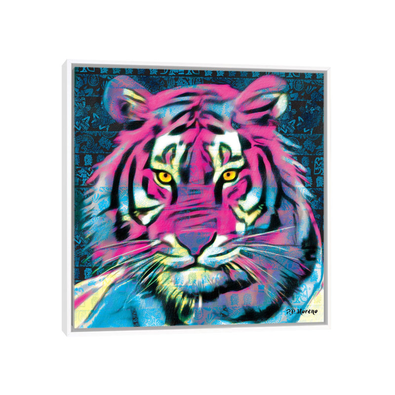 Tony by P.D. Moreno - Print on Canvas, White Framed, 93.98 cm H x 93.98 cm W