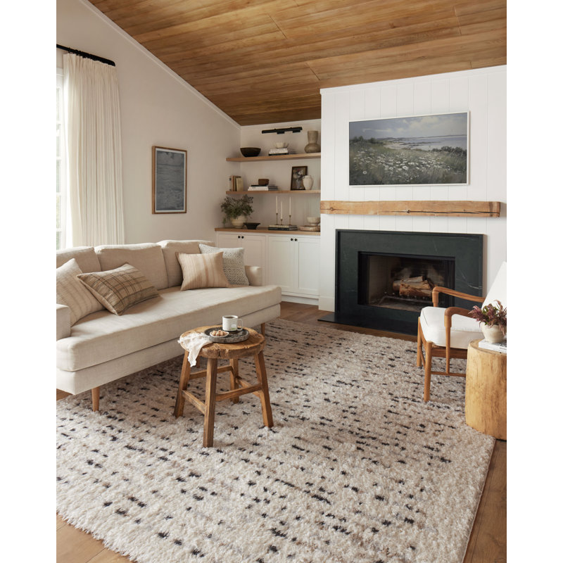 Ivory and Multi Geometric Synthetic Runner Rug 2'-7" x 12'-0"