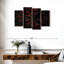 Avery abstrait noir et rouge-106051216