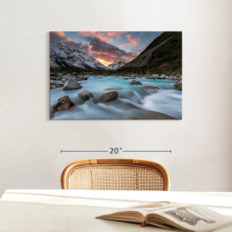 Sunset Over Hooker River, 16" H x 24" W