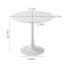 Table de salle à manger luxueuse tulipe blanche, bois aggloméré, style moderne pour la maison