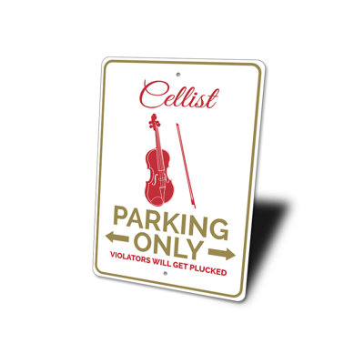 Enseigne en aluminium Cellist