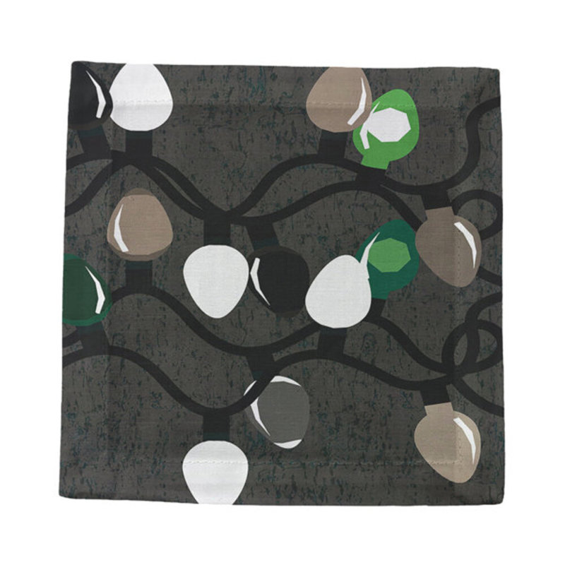 Square Napkins, Deep Greens