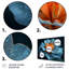 Ensemble de décorations murales délicates orange et bleu-432225268