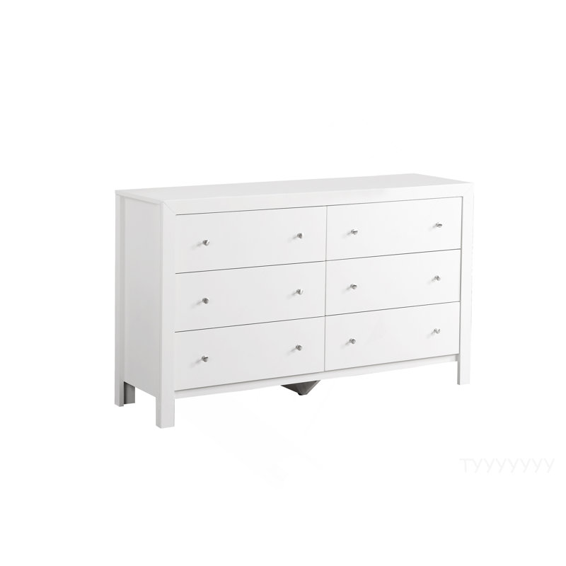 Commode transitionnelle élégante blanche